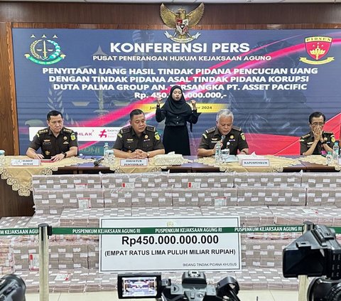 JAM-Pidsus Kejaksaan Agung Sita Uang Tunai Senilai Rp450 Miliar dari Kasus Korupsi Duta Palma Grup