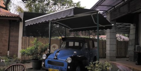 9 Potret Halaman Rumah Rano Karno yang Luas, Ada Kolam Renang - Oplet Legendaris Film SI DOEL Bikin Nostalgia