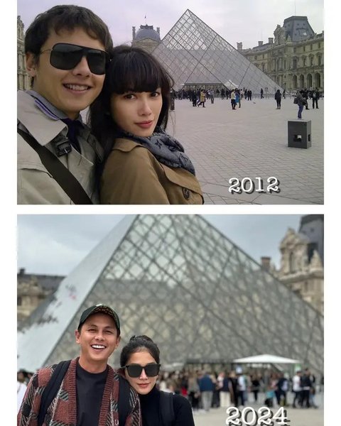 Potret Ussy Sulistiawaty dan Andhika Pratama liburan berdua di Eropa. (sumber: Instagram/