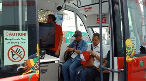 Penampakan Navya dalam Asian Games 2018.