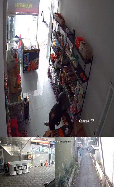 Viral Aksi Maling Berhasil Curi Dompet di Toko Makanan, Aksinya Terekam CCTV