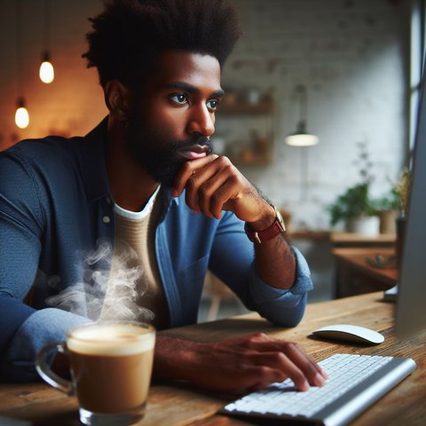 Ilustrasi Berpikir Keras