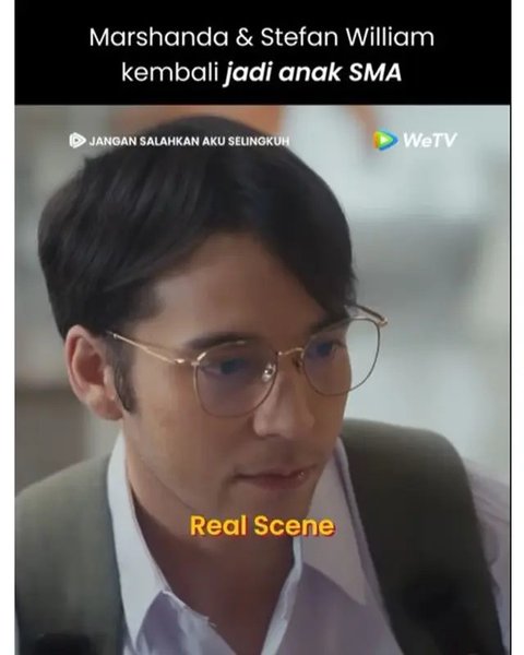 Potret Marshanda dan Stefan William pakai seragam SMA di series terbaru. (sumber: Instagram/stefannwilliam/wetvindonesia)