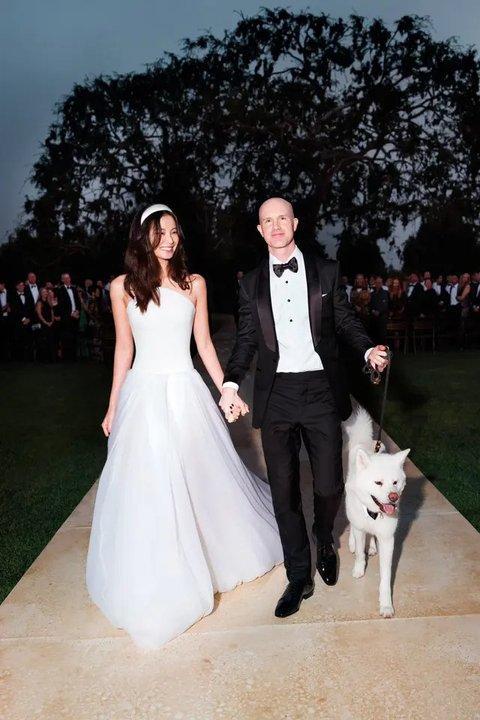 Potret Brian Armstrong dan Angela Meng (Dok/X @brian_armstrong)