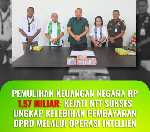 Operasi Intelijen Jaksa Kembalikan Rp1,57 M dari Mark Up Belanja DPRD Kota Kupang