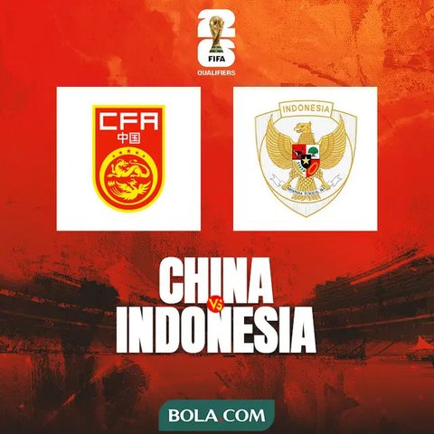 Kualifikasi Piala Dunia 2026 Zona Asia - China Vs Timnas Indonesia (Bola.com/Adreanus Titus)