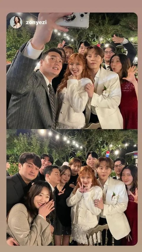 Pernikahan HyunA dan Yon Jun Hyung. (Instagram/ hyunah_aa)