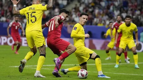 Winger Timnas Malaysia, Arif Aiman saat menghadapi Timnas Selandi Baru di Auckland, Senin (14/10/2024). (Dok. FA Malaysia)