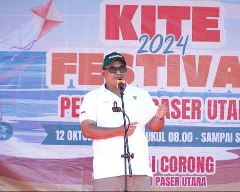 Dukung Olahraga Rakyat, Pj Bupati Penajam Paser Utara Buka Kite Festival 2024 di Pantai Corong