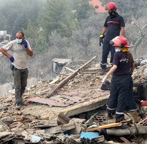 FOTO: Serangan Brutal Israel Hancurkan Kota Kristen di Lebanon, 21 Warga Tewas