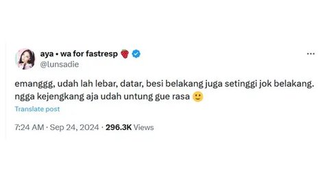 Cerita Apes Netizen ketika Dibonceng. (Sumber: X/runtuhq)