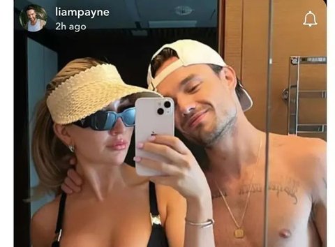 Kate Cassidy dan Liam Payne. (Snapchat liampayne via Twitter)