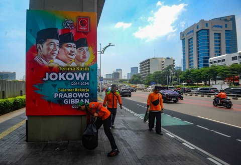 FOTO: Penampakan Baliho Terima Kasih Jokowi dan Selamat Bekerja Prabowo Menjamur Jelang Pelantikan Presiden 20 Oktober