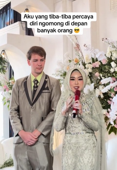 Wanita Ini Perlihatkan Tingkah Lucu Suami Bule di Hari Pernikahannya, Bikin Ngakak