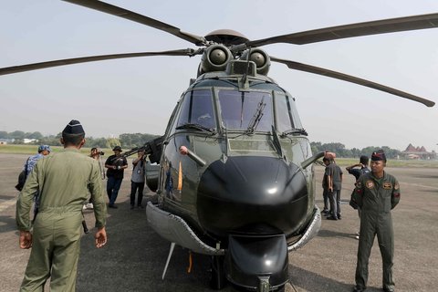 FOTO: Penampakan Jet Tempur hingga Helikopter dengan Senapan Mesin Disiapkan TNI AU untuk Amankan Pelantikan Prabowo