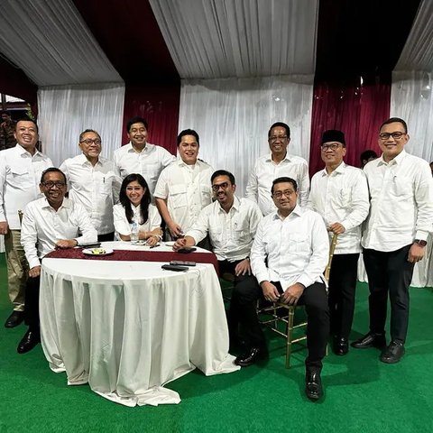 Potret Pembekalan Calon Menteri Prabowo. (Sumber: Instagram/yusrilihzamhd)