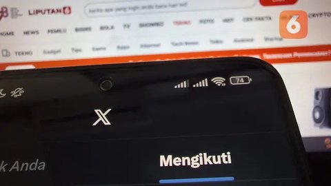 Ilustrasi: Aplikasi X alias Twitter (Liputan6.com/ Agustin Setyo Wardani)
