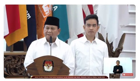 Presiden Jokowi dan Presiden terpilih Prabowo Subianto menghadiri pelantikan anggota DPR periode 2024-2029, Selasa (1/10/2024). (tangkapan layar youtube MPR)