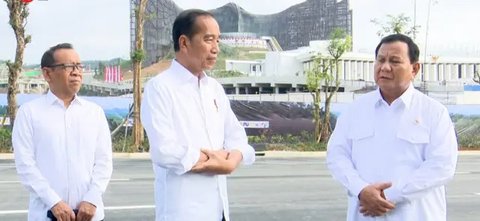 Presiden Jokowi dan Presiden terpilih Prabowo Subianto menghadiri pelantikan anggota DPR periode 2024-2029, Selasa (1/10/2024). (tangkapan layar youtube MPR)