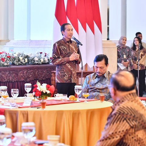 Momen Hangat Jokowi Makan Bareng dan Pamit dengan Menteri: Terima Kasih Dukungan dan Kerja Keras