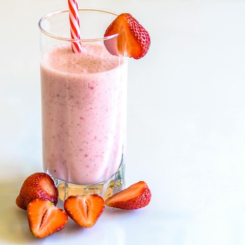 smoothies stroberi