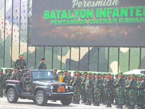 FOTO: Momen Panglima TNI Resmikan Batalyon Infanteri Penyangga Daerah Rawan di Papua, Ini Tugasnya