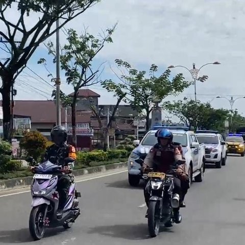 Pelantikan Presiden Terpilih, Polres Rohul Show Off Force Ciptakan Situasi Kondusif