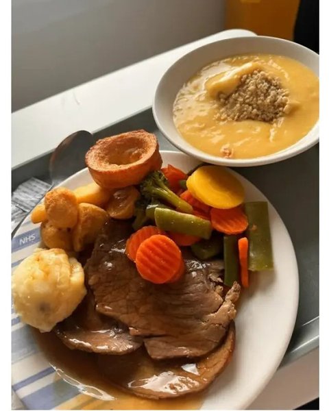 Potret mewah makanan rumah sakit dari berbagai negara. (sumber: Facebook/Kumiwan Pechkanamikat/Wei Lin Neo via Bored Panda)