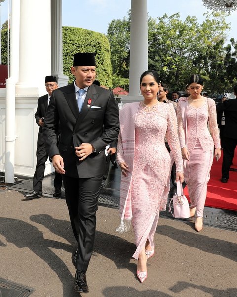 10 Foto Annisa Pohan dan Aira Yudhoyono di Pelantikan AHY, Keduanya Tampil Anggun dan Menawan