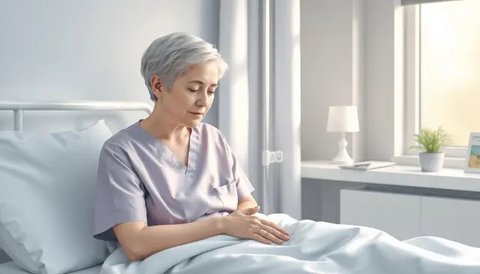 Kanker kandung kemih, umum terutama di pria, berasal dari sel-sel yang melapisi kandung kemih. Gejala awalnya adalah darah dalam urine, yang perlu diperhatikan untuk deteksi dini. (Ilustrasi