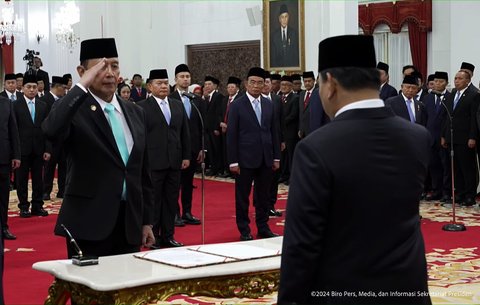 FOTO: Momen Barisan Jenderal Orang Dekat Jokowi Dilantik Prabowo Jadi Penasihat Khusus Presiden