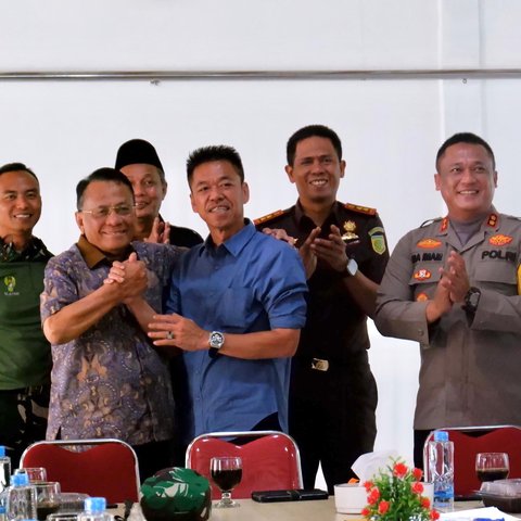 Coffee Morning, Kapolres Rohil Minta Timses Paslon Dingin Suasana di Rohil