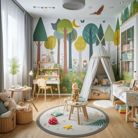 7 Inspirasi Desain Mural untuk Kamar Anak, Bisa Buat Suasana Lebih Ceria dan Menyenangkan