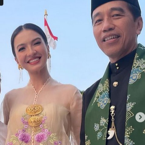 Pernah Foto Bareng, Ucapan Adem Raline Shah Buat Jokowi yang Kini Pensiun jadi Presiden