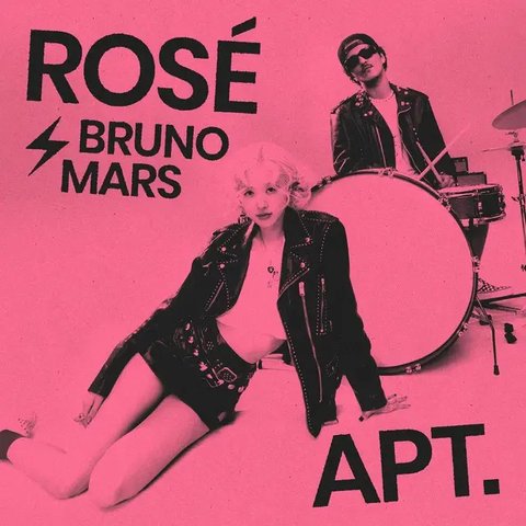 Melihat gaya kembar Bruno Mars dan Rose BLACKPINK rilis lagu APT (@roses_are_rosie)