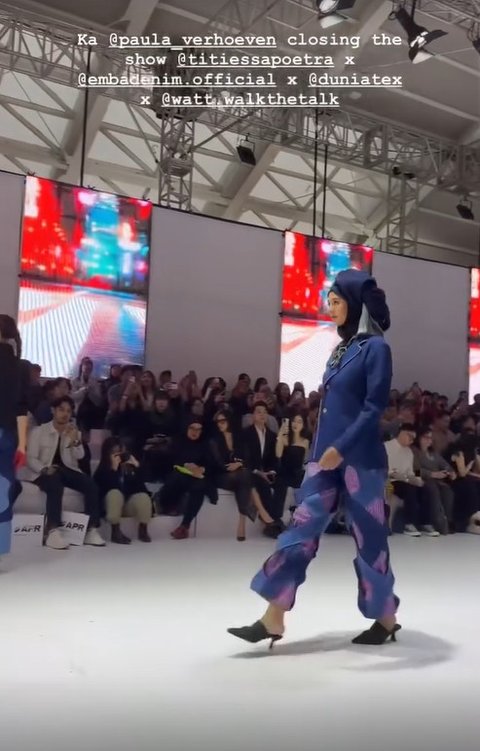 Paula Verhoeven Tampil Menawan di Catwalk JFW Setelah Sidang Cerai dengan Baim Wong