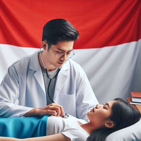 Ilustrasi Dokter Memeriksa Pasien