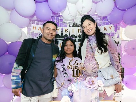 Cleo Putri Judika dan Duma Riris Merayakan Ulang Tahun ke-10 Dengan Dekorasi Ungu yang Manis dan Trampolin yang Menyenangkan