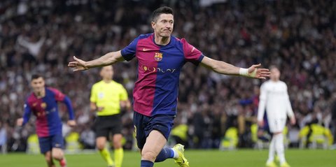 Jomplangnya Rapor Pemain El Clasico Real Madrid vs Barcelona: Mbappe 2, Lewandowski 9