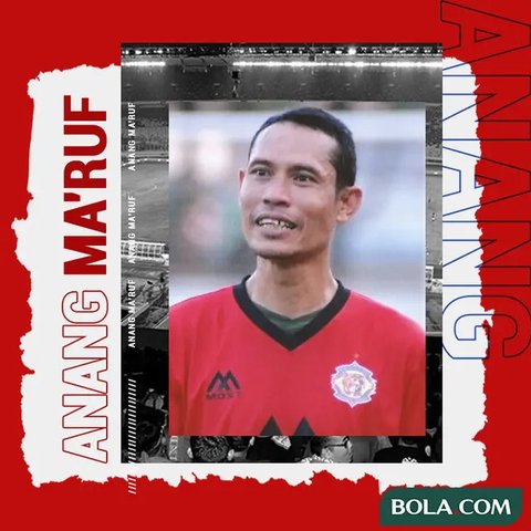 Anang Ma'ruf (bawah kanan) kala memperkuat timnas di Piala Asia 2000 Lebanon (AFP)