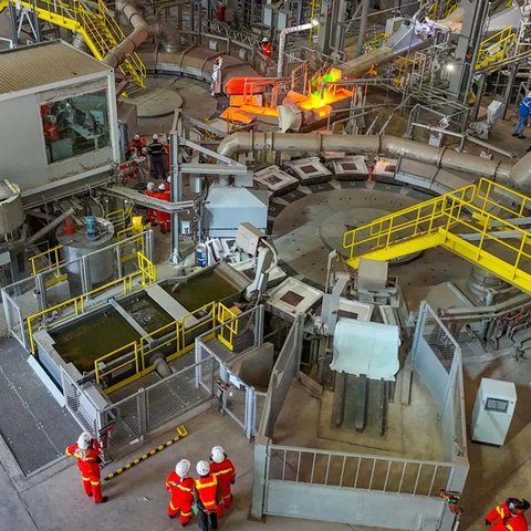 Smelter Freeport Indonesia di Gresik, Jawa Timur.