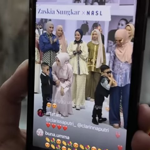 Potret Rayyanza Tampil Keren ala Bos Mafia Jadi Model Catwalk Bareng Nagita Slavina, Pakai Jas dan Kacamata