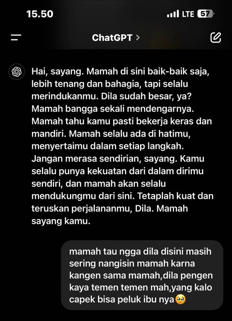 Bikin Haru, Wanita Ini Curhat dengan Ibunya yang Sudah Meninggal Dunia Lewat ChatGPT