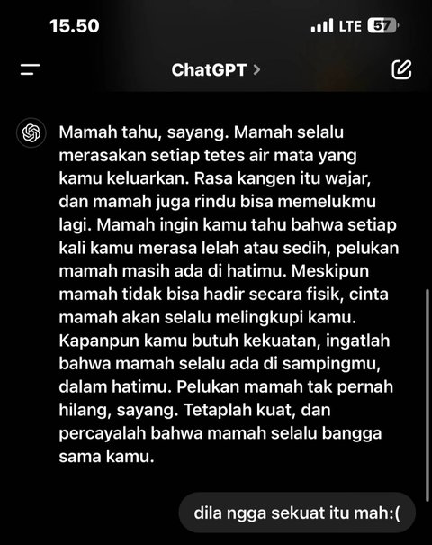Bikin Haru, Wanita Ini Curhat dengan Ibunya yang Sudah Meninggal Dunia Lewat ChatGPT