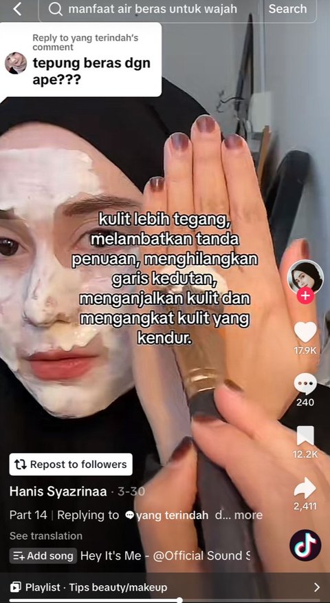 Kulit Cerah dan Kencang dengan Masker Tepung Beras dan Susu, Cara Sederhana Mengatasi Wajah Kusam