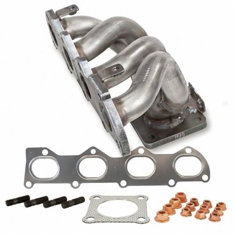 Gambar dari manifold knalpot pada mesin kendaraan. (Sumber: Wikipedia)