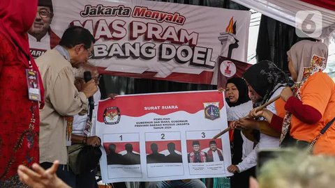 Pramono Anung berjanji akan menuntaskan masalah-masalah di Kebayoran Lama jika terpilih sebagai Gubernur Jakarta di Pilgub 2024. (Liputan6.com/Angga Yuniar)