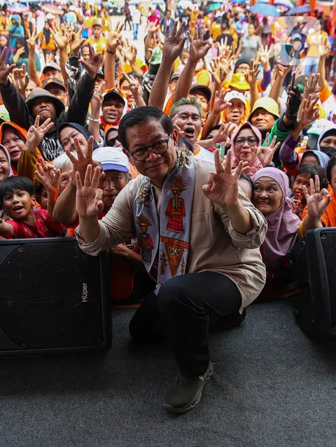 Calon Gubernur Jakarta Pramono Anung juga mengatakan bakal membuka 500 ribu lapangan kerja sebagai upaya dalam menekan angka pengangguran. (Liputan6.com/Angga Yuniar)