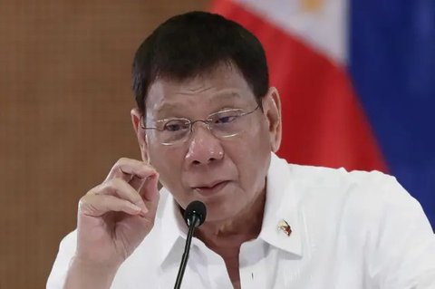 Potret Presiden Rodrigo Duterte. (Bullit Marquez/AP)