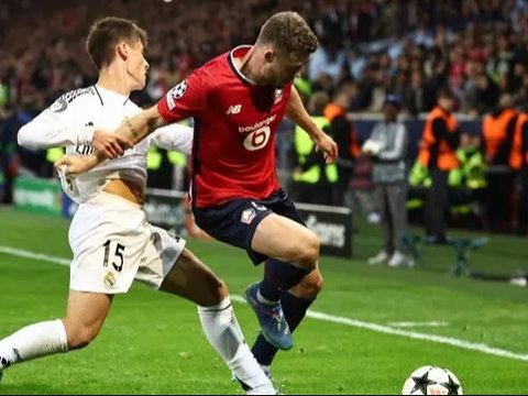 FOTO: Tak Berkutik, Real Madrid Babak Belur Dihajar Lille di Liga Champions